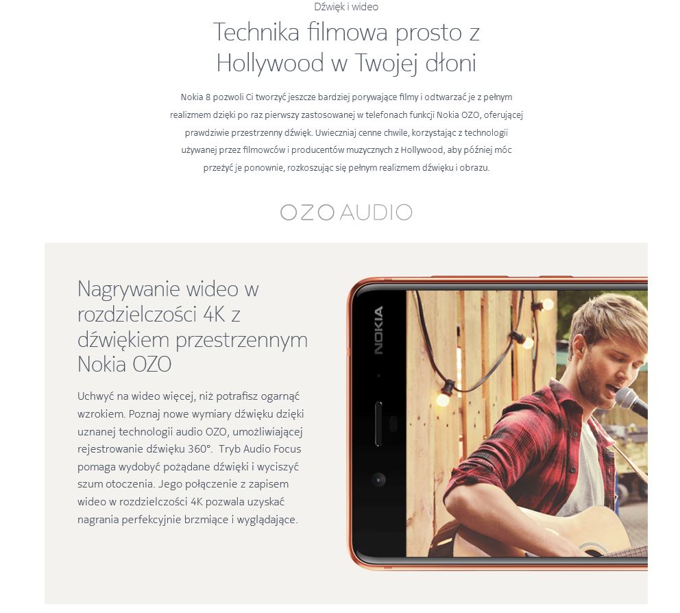 Nokia 8 OZO 360 Audio Focus