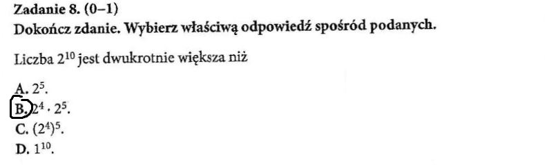 Próbny egzamin ósmoklasisty z matematyki Nowa Era listopad 2022