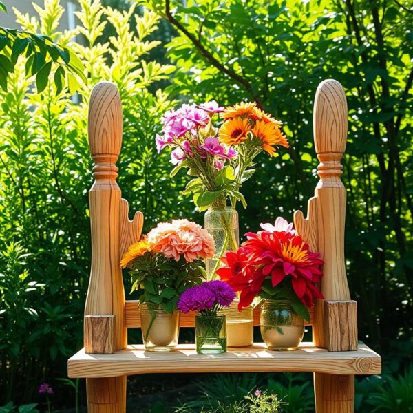 jak zrobić stojak na kwiaty do ogrodu