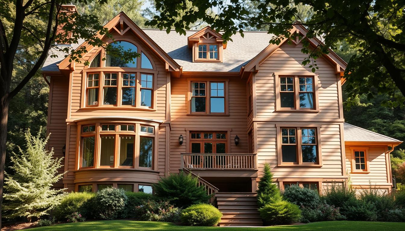 okna orzech jakie elewacje