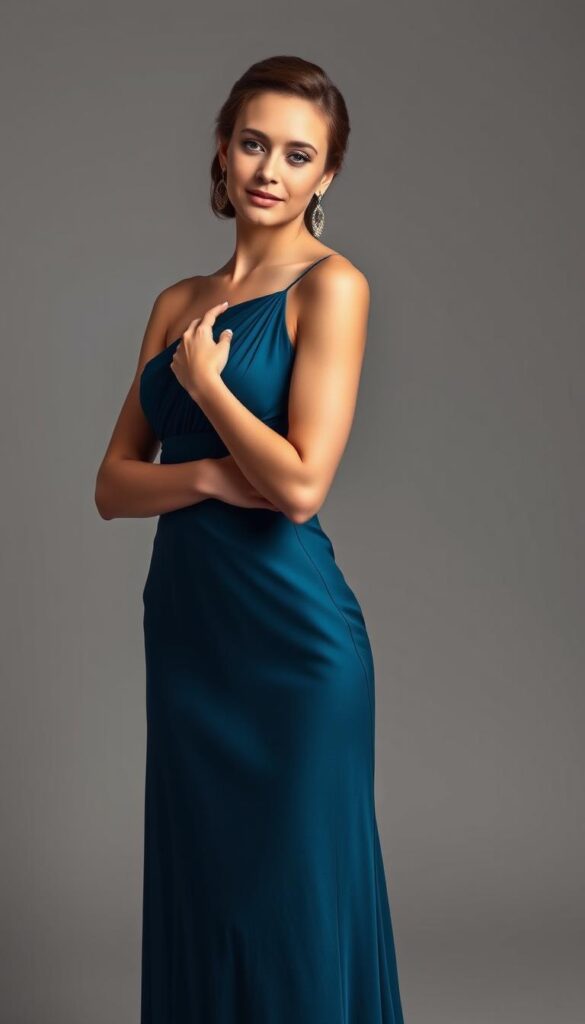 Julia Nowakowska w eleganckiej sukience podkreślającej jej wzrost Julia Nowakowska w eleganckiej sukience podkreślającej jej wzrost