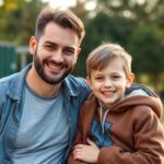 Kevin Mglej z synem Williamem podczas wspólnego spędzania czasu