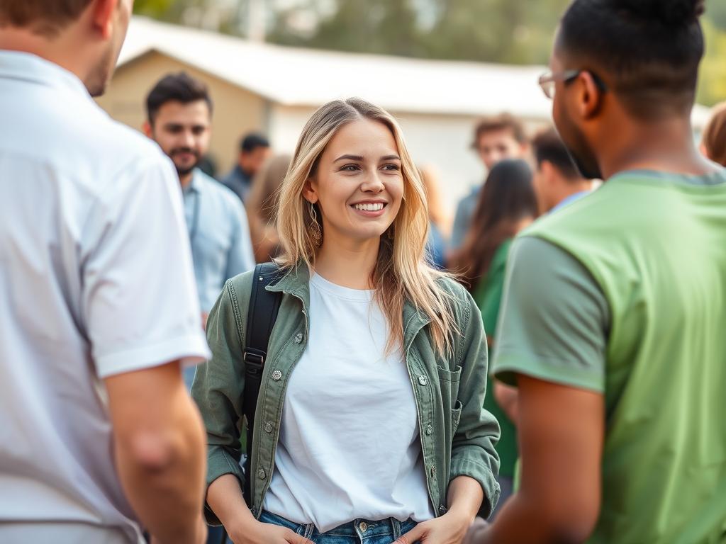 Nadia Długosz podczas akcji charytatywnej Nadia Długosz podczas akcji charytatywnej