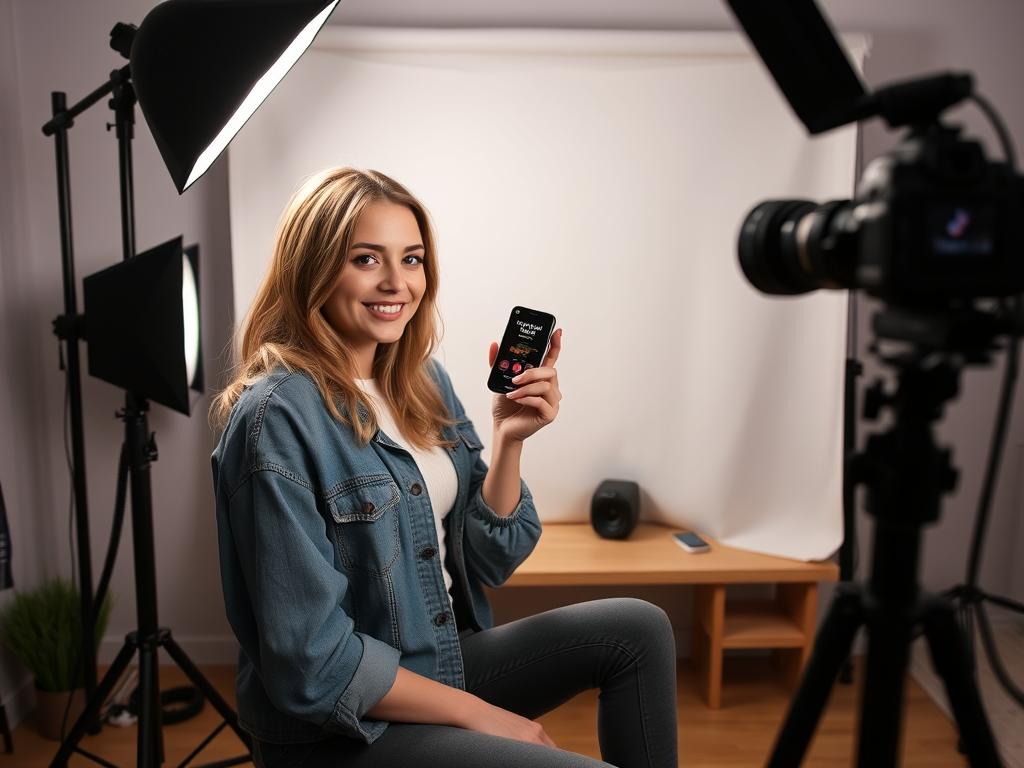 Nadia Długosz podczas współpracy z marką na TikToku Nadia Długosz podczas współpracy z marką na TikToku