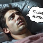 Osoba budząca się po śnie o wypadających zębach bez krwi