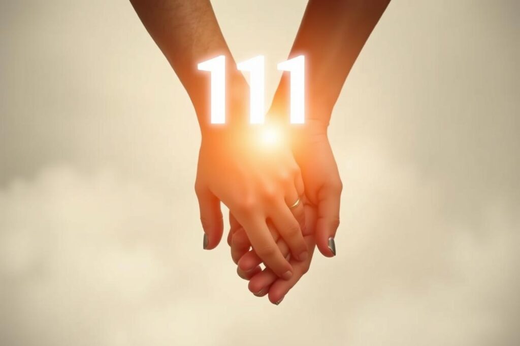 Para trzymająca się za ręce, symbolizująca wpływ liczby 111 na relacje miłosne Para trzymająca się za ręce, symbolizująca wpływ liczby 111 na relacje miłosne