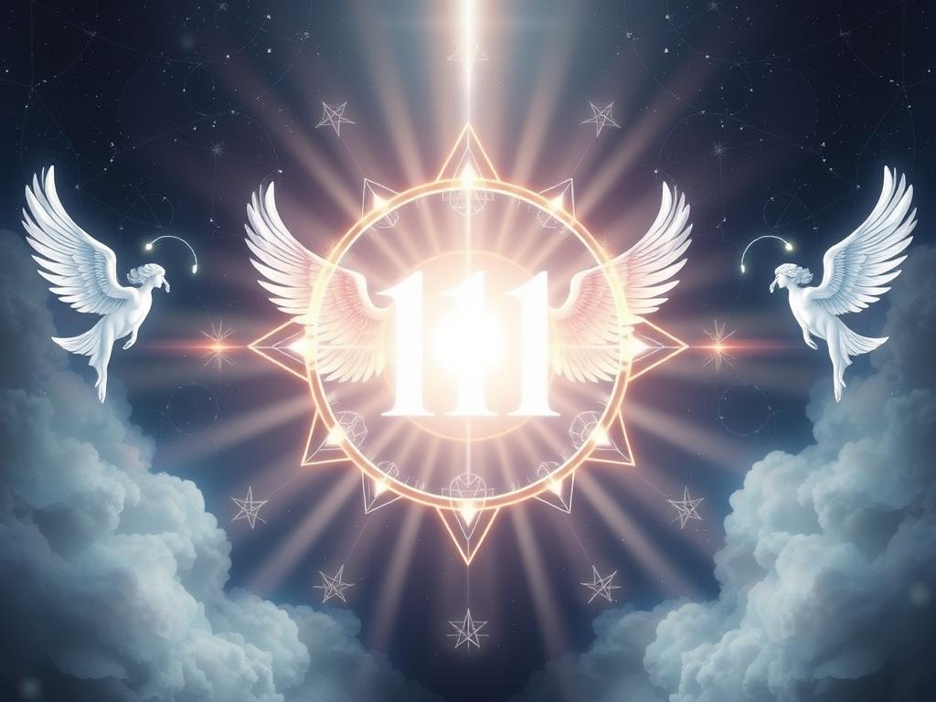 Symboliczne przedstawienie liczby 111 w kontekście numerologii anielskiej Symboliczne przedstawienie liczby 111 w kontekście numerologii anielskiej