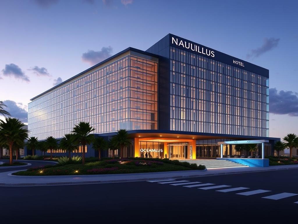 Wizualizacja hotelu przy Oceanarium Nautilus Gdańsk Wizualizacja hotelu przy Oceanarium Nautilus Gdańsk