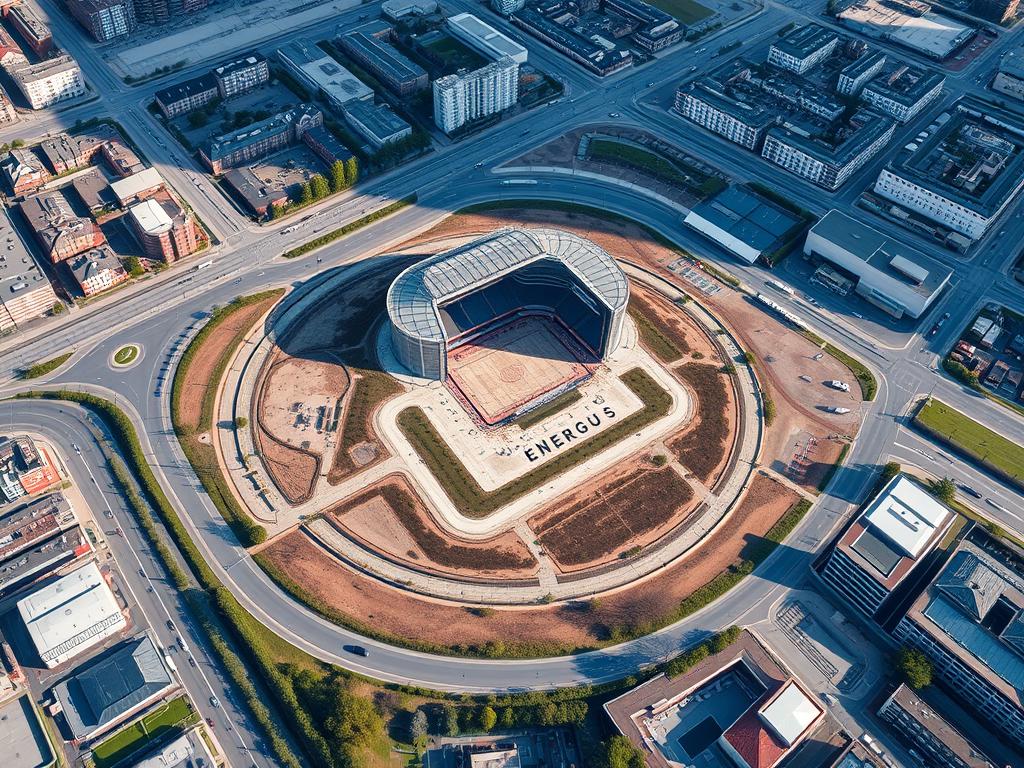 Zdjęcie terenu przy stadionie Energa Gdańsk, gdzie powstanie Oceanarium Nautilus Zdjęcie terenu przy stadionie Energa Gdańsk, gdzie powstanie Oceanarium Nautilus