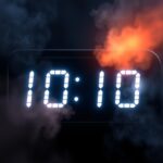 Zegar pokazujący godzinę 10:10 symbolizujący anielskie 1010 znaczenie