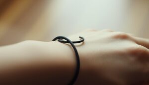 co oznacza czarna gumka na nadgarstku