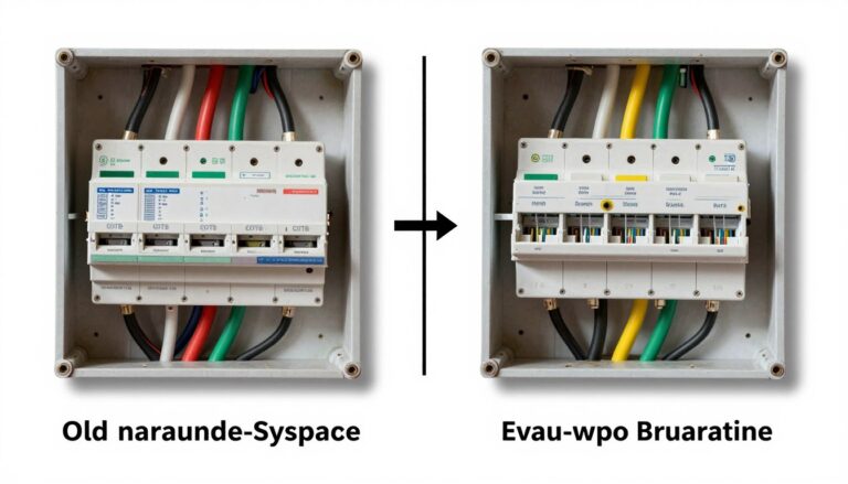 Porównanie starej i nowej instalacji elektrycznej z uziemieniem w starym domu