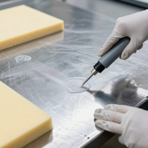 Przygotowanie powierzchni blachy przed klejeniem styropianu