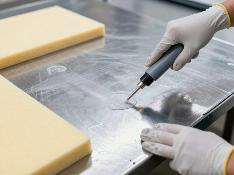 Przygotowanie powierzchni blachy przed klejeniem styropianu