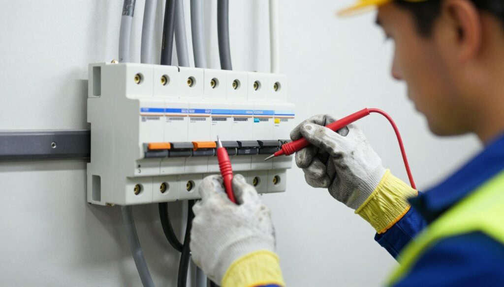 Bezpieczna praca przy instalacji elektrycznej - wyłączenie zasilania i weryfikacja braku napięcia