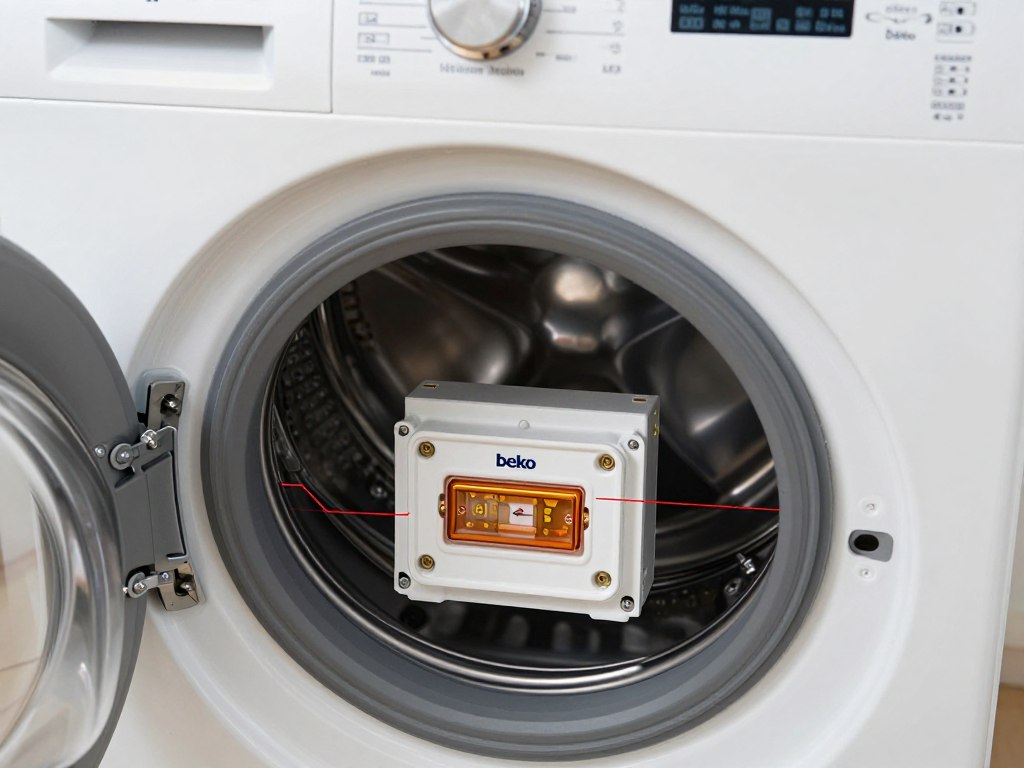 Bezpiecznik w pralce Beko - lokalizacja i wygląd Bezpiecznik w pralce Beko - lokalizacja i wygląd