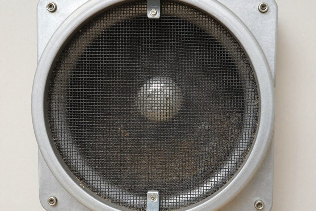 Czerpnia powietrza do kominka fi 110 z siatką zabezpieczającą