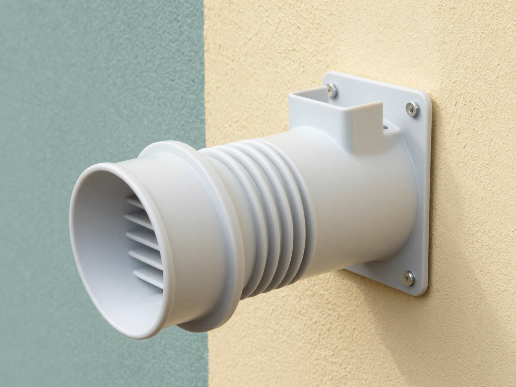 Czerpnia powietrza do kominka z polipropylenu