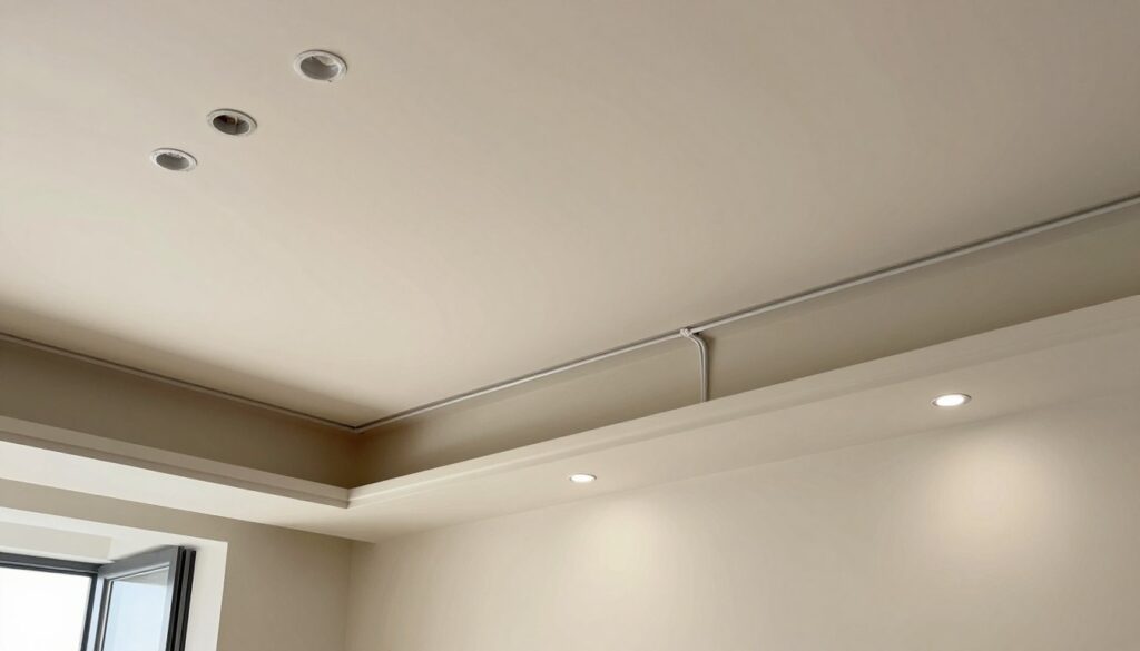 Estetyczne maskowanie kabli na suficie za pomocą listew maskujących