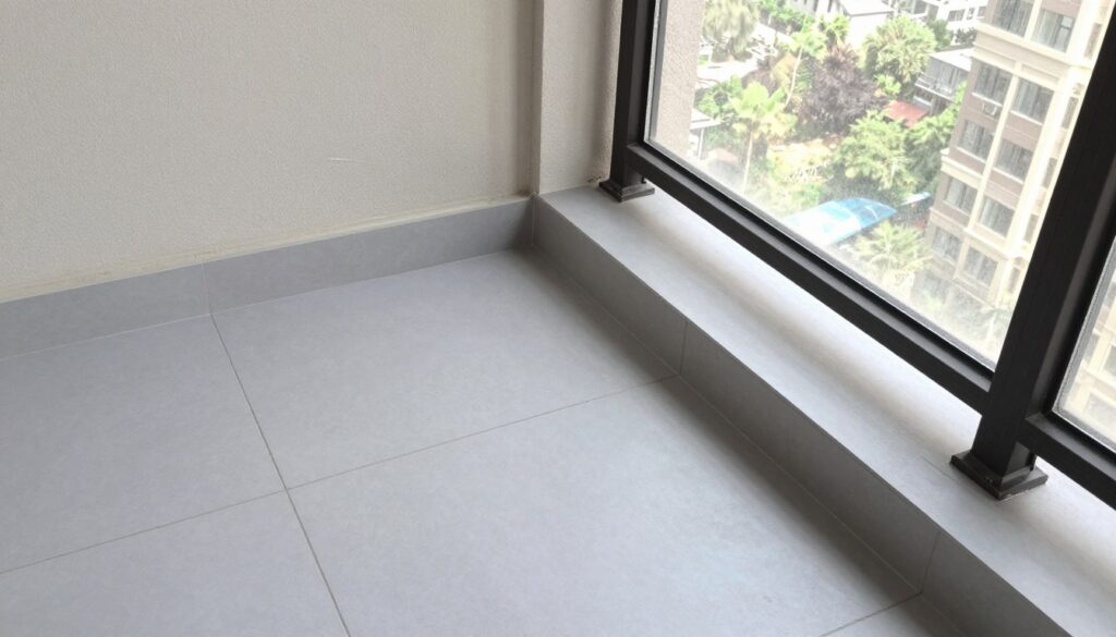 Gotowy balkon z prawidłowo wykonaną wylewką