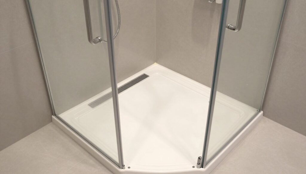 Kabina Prysznicowa dla Seniora i Odpływ Liniowy z prawidłowym uszczelnieniem
