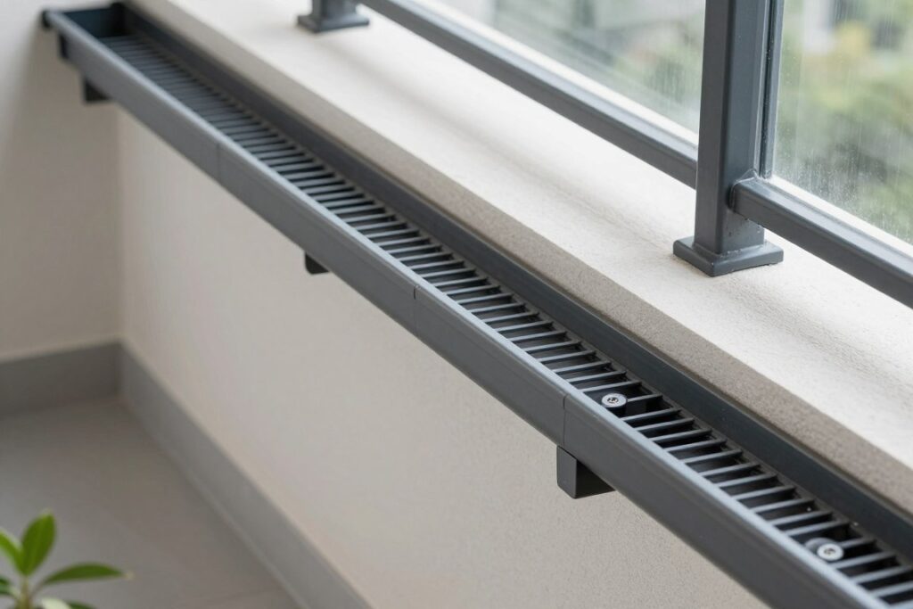 Prawidłowo wykonany system odprowadzania wody z balkonu