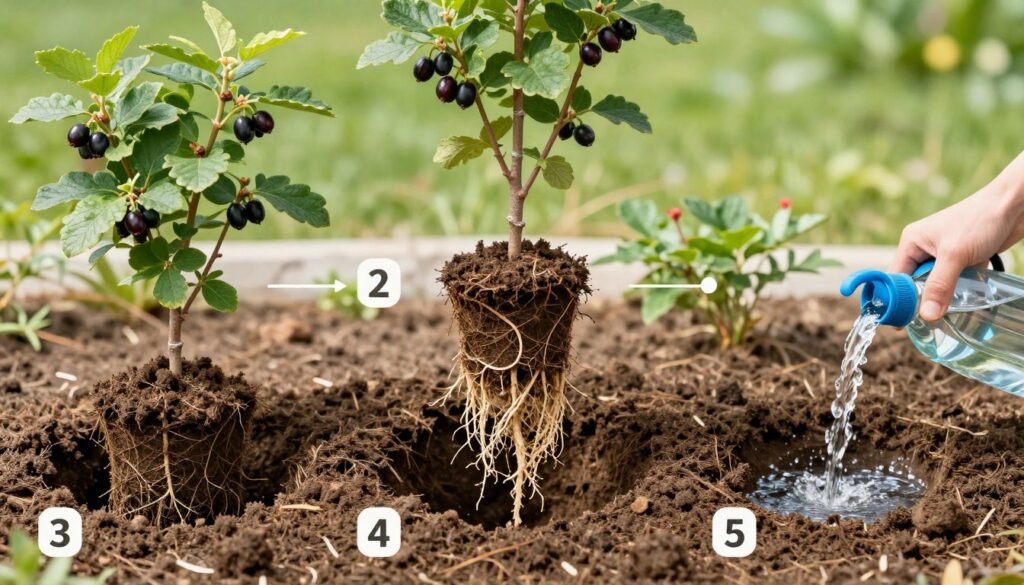 Przesadzanie jagody kamczackiej krok po kroku