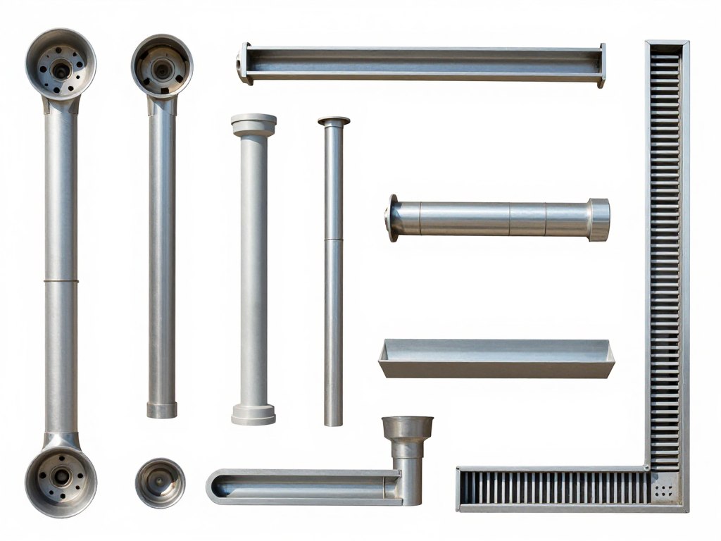 Różne rodzaje wpustów balkonowych stosowanych do odprowadzania wody