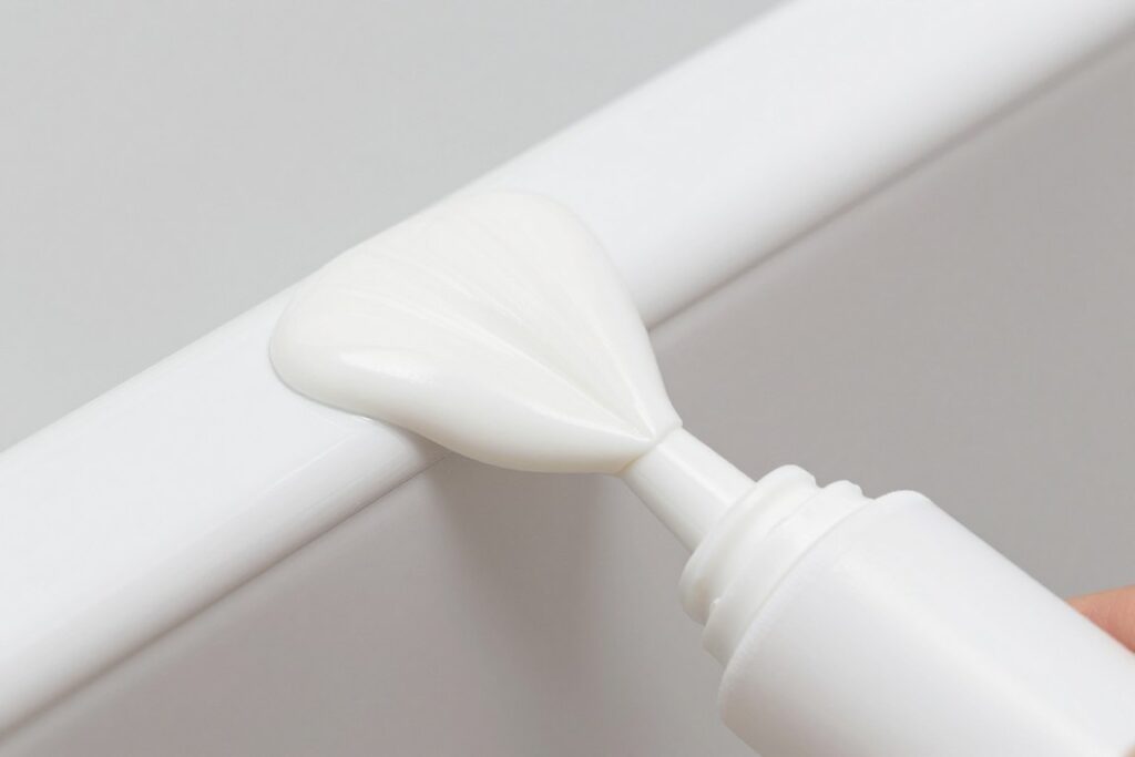 Silikon sanitarny biały antygrzybiczny do uszczelnienia kabiny prysznicowej