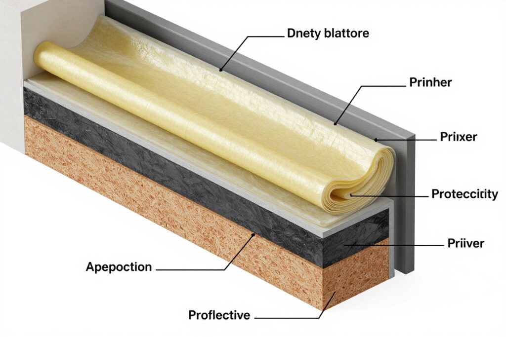 Warstwy hydroizolacji balkonu w systemie odprowadzania wody