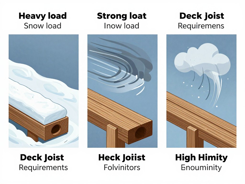 Wpływ warunków atmosferycznych na grubość legarów pod taras