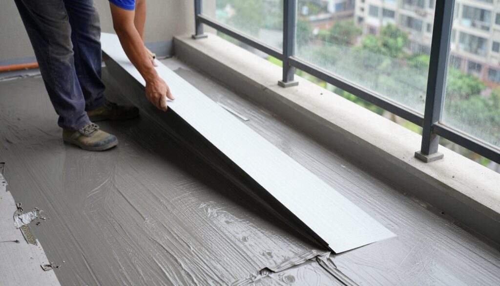 Wykonanie prawidłowego spadku i hydroizolacji balkonu