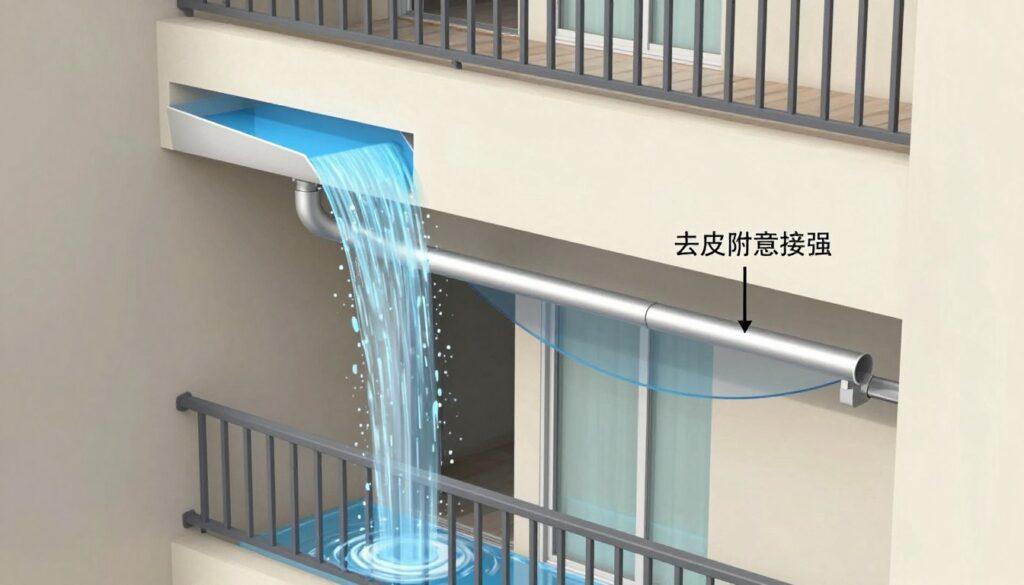 Zalewanie balkonu przez sąsiada - schemat problemu i rozwiązania