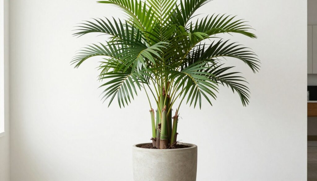 Zdrowa, dobrze rozwinięta palma w idealnie dobranej doniczce Zdrowa, dobrze rozwinięta palma w idealnie dobranej doniczce