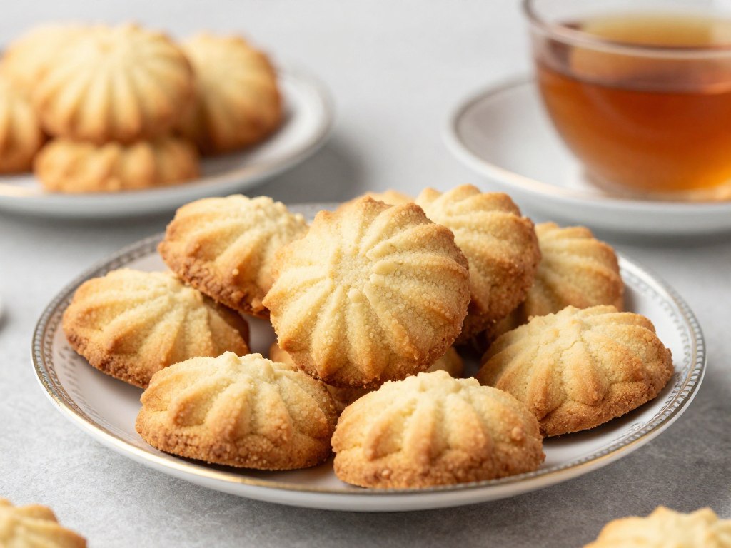 Amoniaczki przepis Siostry Anastazji - tradycyjne ciasteczka ułożone na talerzu