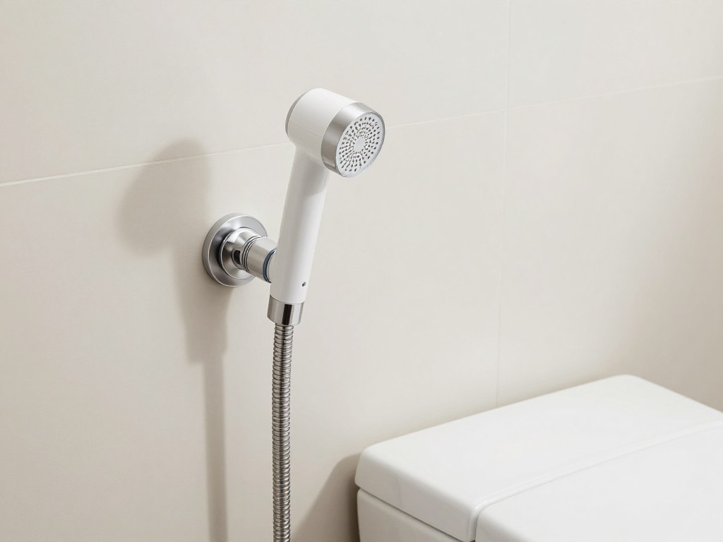 Bidetka zamontowana przy toalecie