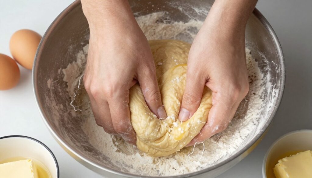 Proces przygotowania ciasta na amoniaczki Siostry Anastazji