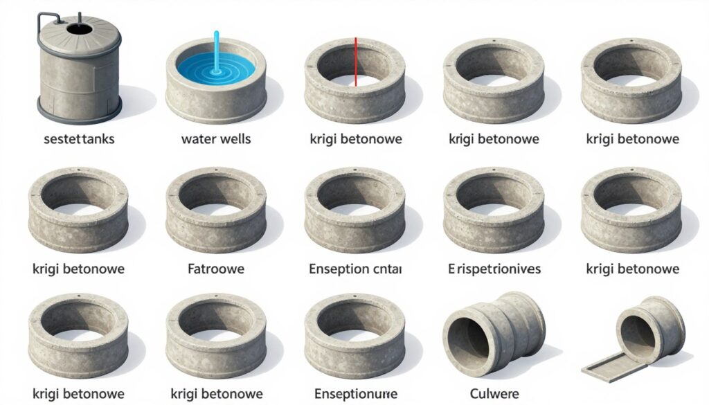 Różne zastosowania kręgów betonowych w budownictwie