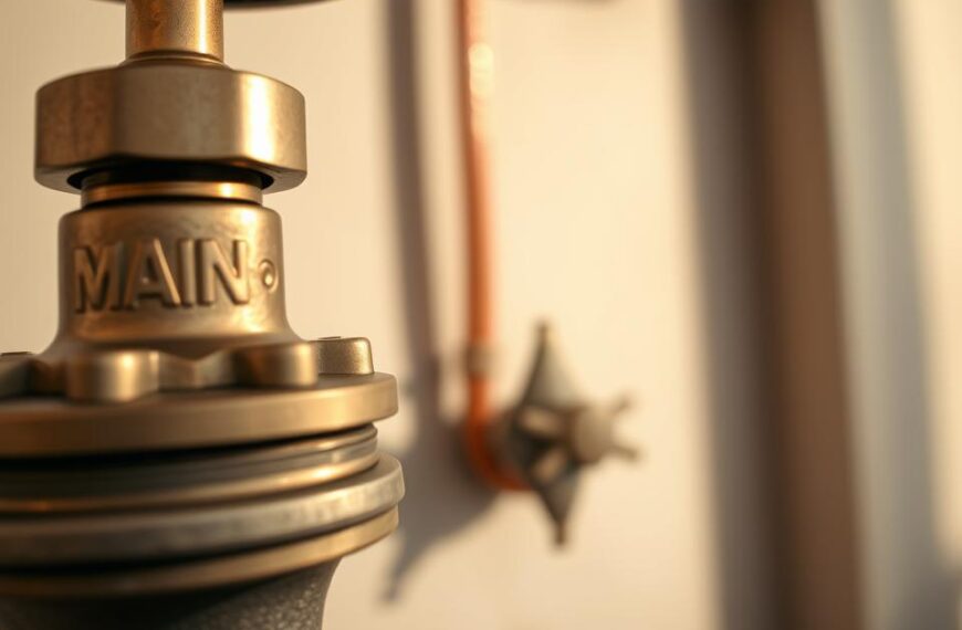 główny zawór wody w domu jednorodzinnym