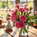 goździki w wazonie nie chcą się rozwinąć