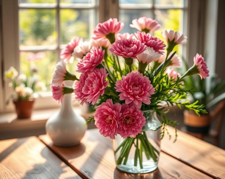 goździki w wazonie nie chcą się rozwinąć