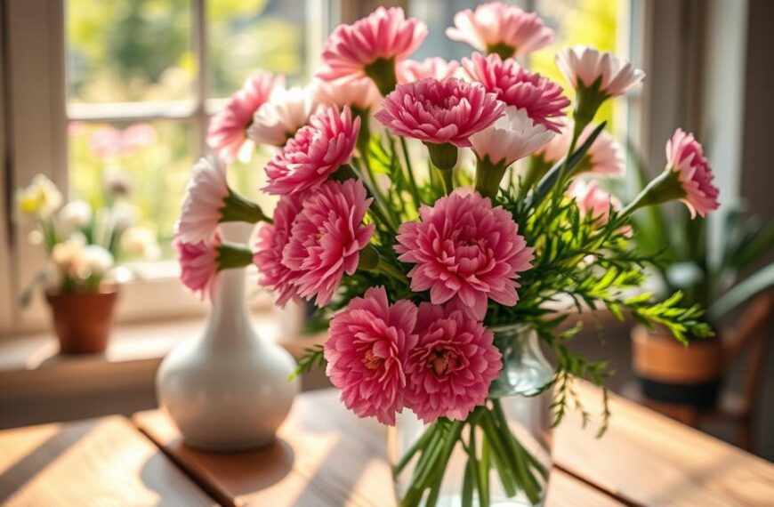 goździki w wazonie nie chcą się rozwinąć