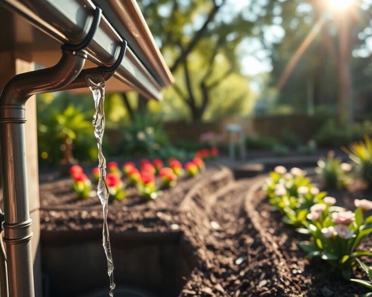 na jakiej głębokości odprowadzenie wody z rynien