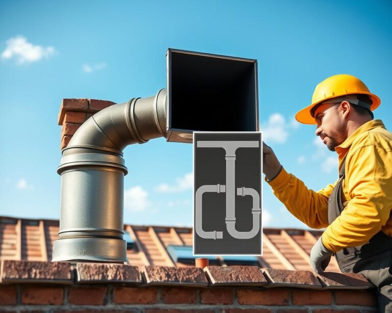 odpowietrzenie kanału sanitarnego w kominie