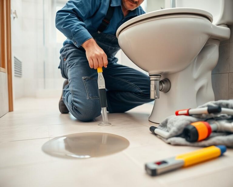 sedes przecieka przy podłodze